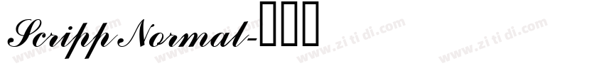 Scripp Normal字体转换 Scripp Normal字体转换